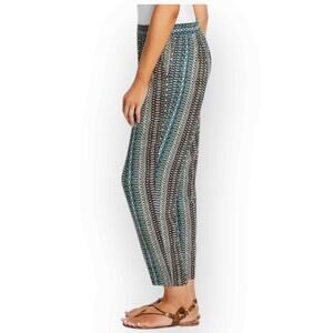 Jessica Simpson Geo Fusion Pants Blue XXL NWT Pull-On